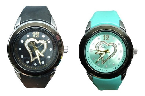 Reloj Análogo Qyq Original Pulso Silicona Calipso Love Wr