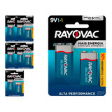 12 Baterias Alcalinas Rayovac 9v (6 Cart C/2un. Cada)