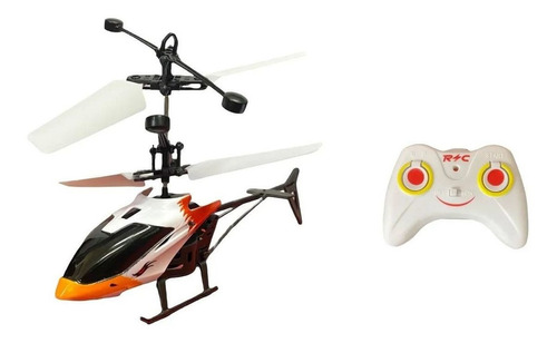 Mini Helicóptero Com Controle Remoto Sensor Brinquedo Voa