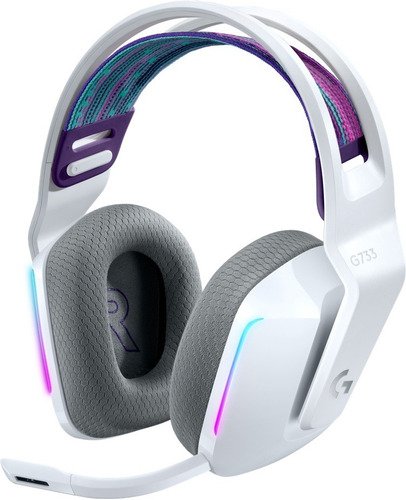 Diadema Logitech G733 Lightspeed Wireless Rgb Gaming Blanco