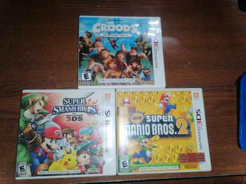 Lote Juegos 3ds. New Super Mario 2. Smash Bros Y The Croods