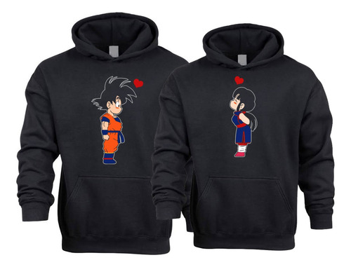 Sudadera Goku Milk Dragon Ball Parejas Novios Duo 2 Piezas