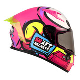 Casco Shaft Sh526 Fucsia Mate Tnt Mica Humo 