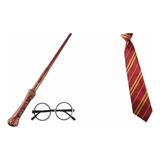 Disfraz Accesorios Corbata+ Lentes+ Varita Harry Potter