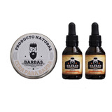 Promo Barbuda Aceite Cera Barba Bigote Balsamo