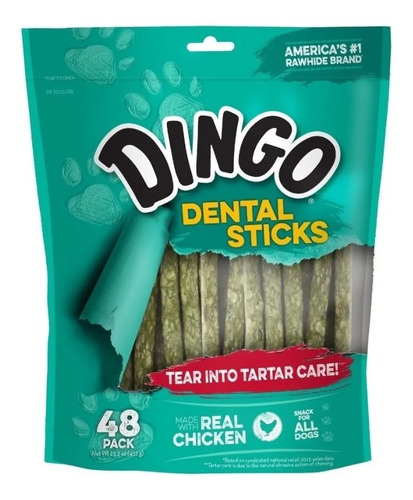 Snack Para Perros Dingo Dental Munchy Sticks 48 Un