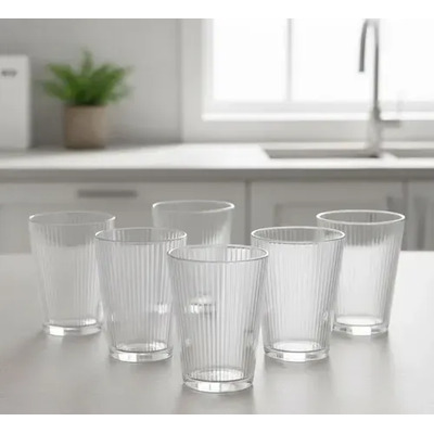 Set X6 Vasos Acrilico 270 Ml Irrompibles Frio Calor | Envío gratis