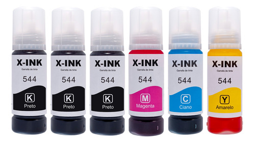 6x Tinta Para Epson L3250 L3150 L3210 L3110 L5190 L5290 T544