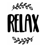 Frases Decorativas Relax Sticker Autoadhesivo Vinilo Auto