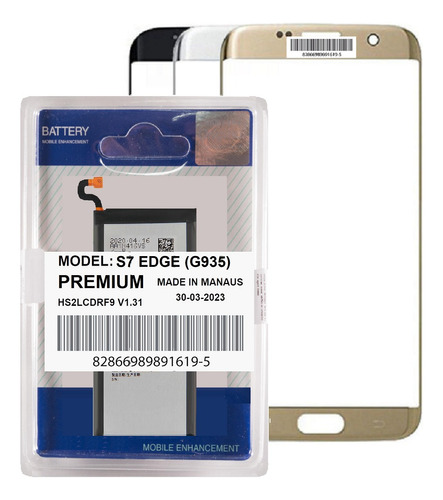 Battria Para Galaxy S7 Edge G935 + Nova + 100% Saúde + Tela!