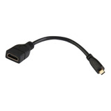 Adaptador Micro Hdmi Macho A Hdmi Hembra Pc Raspberry 15cm