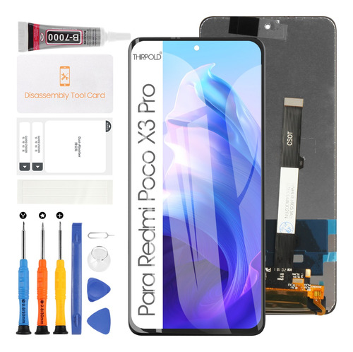 Para Xiaomi Poco X3 /x3 Pro /x3 Nfc Pantalla Táctil Lcd 