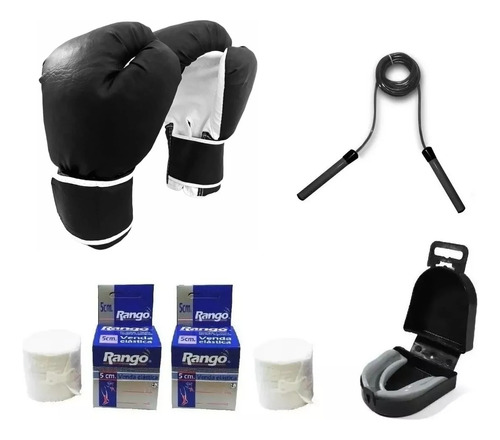 Combo: Guantes + Bucal + Vendas + Soga...boxeo, Kick Boxing!