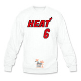 Poleron Polo, Miami Heat 6, Basketball, Nba, Deporte / The King Store