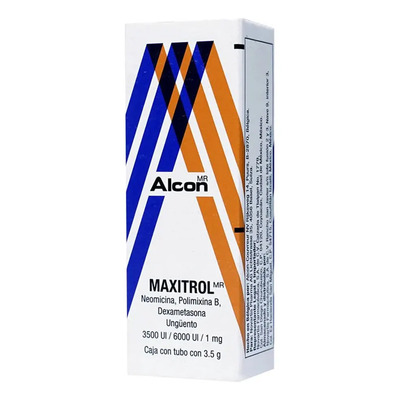 Maxitrol Ungüento Oftálmico 0.1 G\u002F0.35 G\u002F600000 Ui\u002F100 G, 1 Tubo 3,5 G | Envío gratis