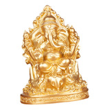 Estatua Sentada De Lord Ganesha De 6.3 Pulgadas, Escultura D