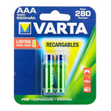 Pilas Recargables Varta Aaa 650 Mah Blister X 6