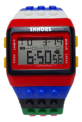 Reloj De Lego Bloques Pulsera Multifuncional Alarma 