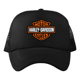 Gorra Negra Harley Davidson Unisex Ajustable