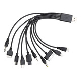 Cargador De Teléfono Inteligente Usb De 10 En 1, 20cm(2pcs)