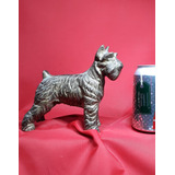 Perro De Bronce Solido Schnauzer Perro De Metal Acero