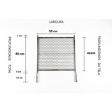 Grelha Inox Tela Inteira 50x40 Para Churrasqueira Pré-moldad