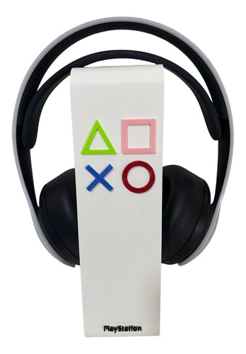 Suporte De Headset Gamer Com Logotipo Playstation Branco