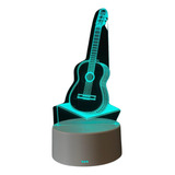 32x Luminária 3d Led Violão, Musica 