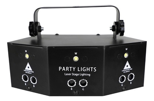 Dj Party Light Remote 9 Ojos Led Flash Rgb Fiesta De