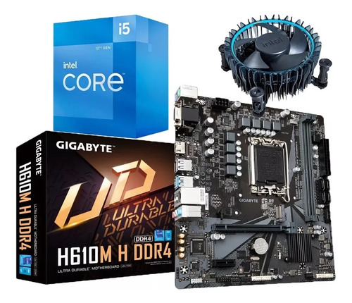 Combo Board H610m Procesador Intel Core I5 12400 Pc