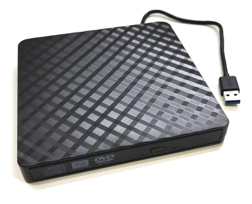 Gravador Cd/dvd Ext. Usb 3.0 Slim Note Ultrabook Pc Gv02