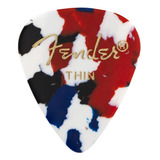 Uñetas Fender 351 Celuloide Confetti 12 Pack - Genuinas Color Thin