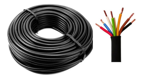 Cable Tipo Taller 7 Vias X 1mm X 5 Metros