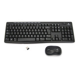 Kit Teclado + Mouse S/ Fio Mk270 Logitech