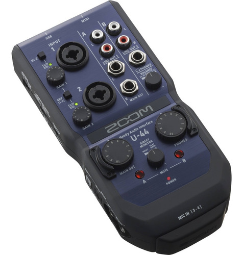 Interfaz Audio 4 Canales - Zoom U-44 -entradas Xlr/trs Combo