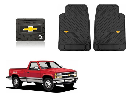 Par Tapetes Bt Logo Chevrolet Silverado 1988 A 1993