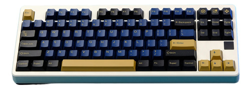 Kbdiy Gmk Azul Samurai Keycaps Doble Tiro 176 Teclas
