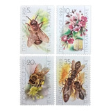 Rusia Insectos, Serie Yv 5627-30 Abejas 1989 Mint L13042
