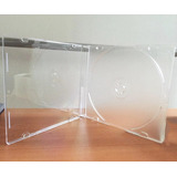 15 Estuche Slim Cristal Transparente Para Cd O Dvd