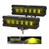 Par Barra 6 Led 30w Lupa Blanco / Amarillo Certificacion E11