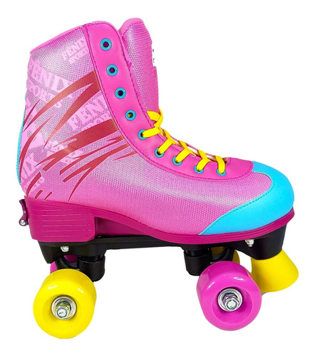 Patins 4 Rodas Clássico Ajustável Menina Rollerskate 31a42