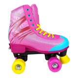 Patins 4 Rodas Clássico Ajustável Menina Rollerskate 31a42