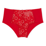 Panty Descarada Sexy Victoria´s Secret Encaje Rojo Brillo M