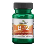 Vitamina B12 60 Caps Methylcobalamin 5000mcg Swanson