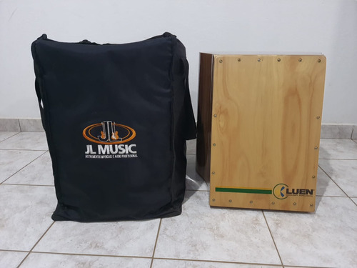 Cajon Luen Jumbo Cor Imbuia Natural Com 2mics + Bag Protetor