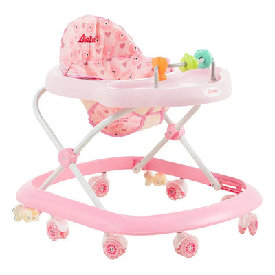 Andadera Caminadora D Bebe Fun Llanta De Gel Rosa | Meses sin interés