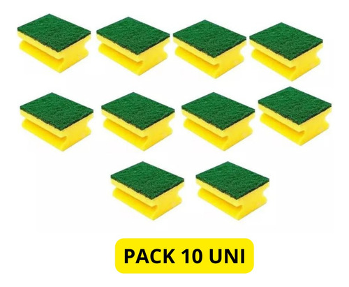 Esponjas De Cocina Acanalada Pack 10(uni) Antibacterial