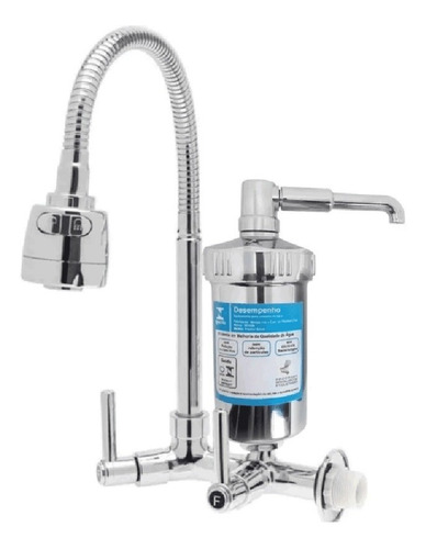 Torneira Luxo Bica Movel Gourmet Parede Filtro Abs C-66