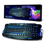 Teclado Gamer Multimídia Luminoso Usb Exbom Bk-g35