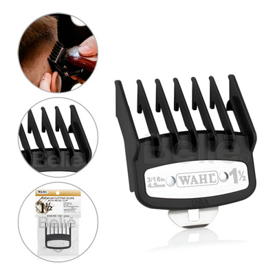 Peine Wahl® Premium Clip Metálico Para Máquina Profesional Negro